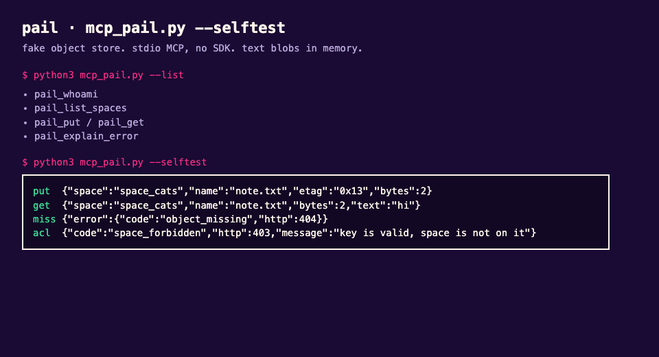 MCP selftest
